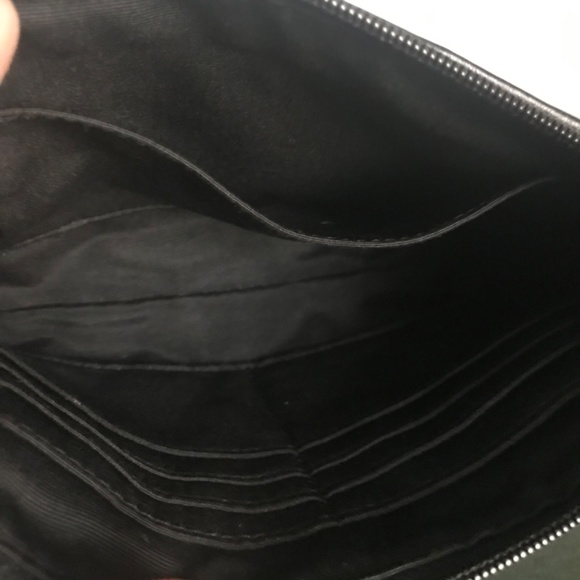 Coach Black Canvas Leather Wristlet Clutch - Picture 10 of 15